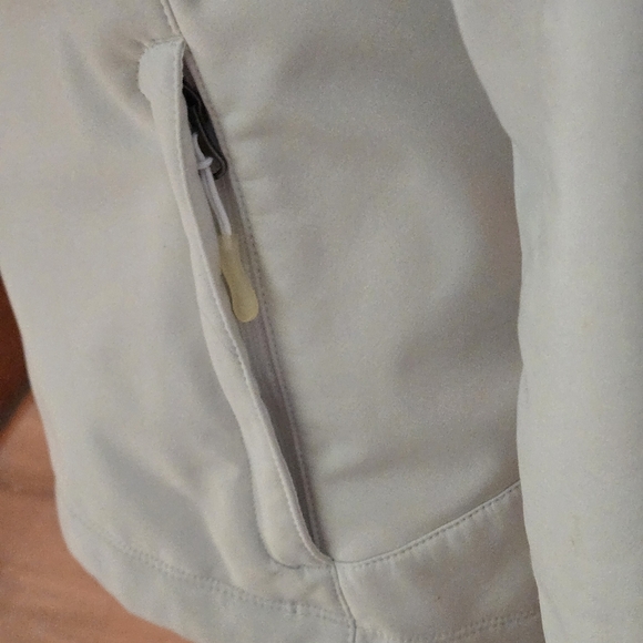 Natural Reflections Jacket Ivory Full Zip Fur-lined Drawstring Hood Women Medium - Picture 13 of 15